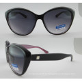 Óculos de sol de plástico de moda colorido com dobradiça de metal P25029